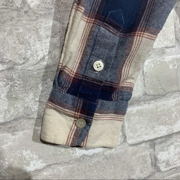 Madewell Women's Medium Plaid Button Up Shirt. 100% Cotton Flannel Shirt EUC - Picture 4 of 6